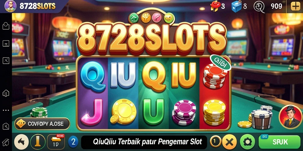Gameplay seru QiuQiu di aplikasi 8728SLOTS.