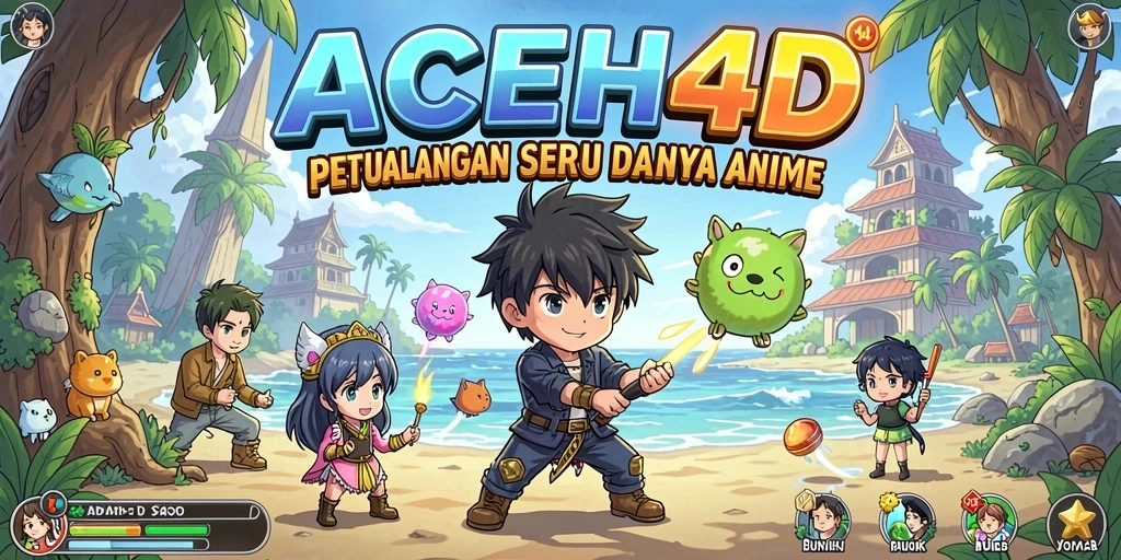 Tampilan gameplay menarik dalam ACEH4D dengan karakter anime yang dinamis.