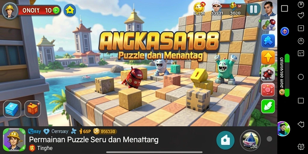 Tampilan gameplay menarik dan penuh tantangan dari ANGKASA168.