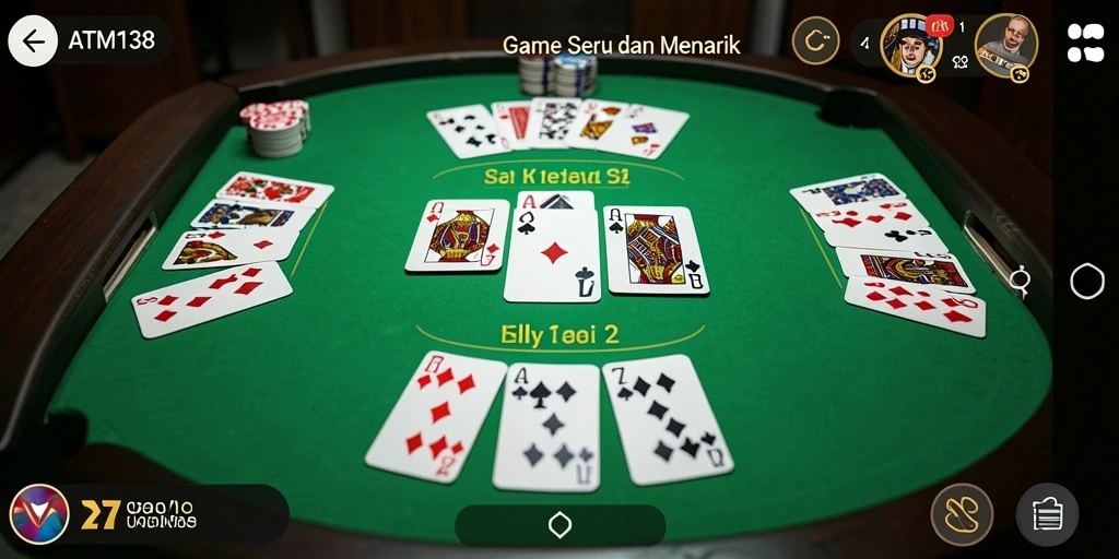 Tampilan gameplay Gaple yang seru di ATM138.