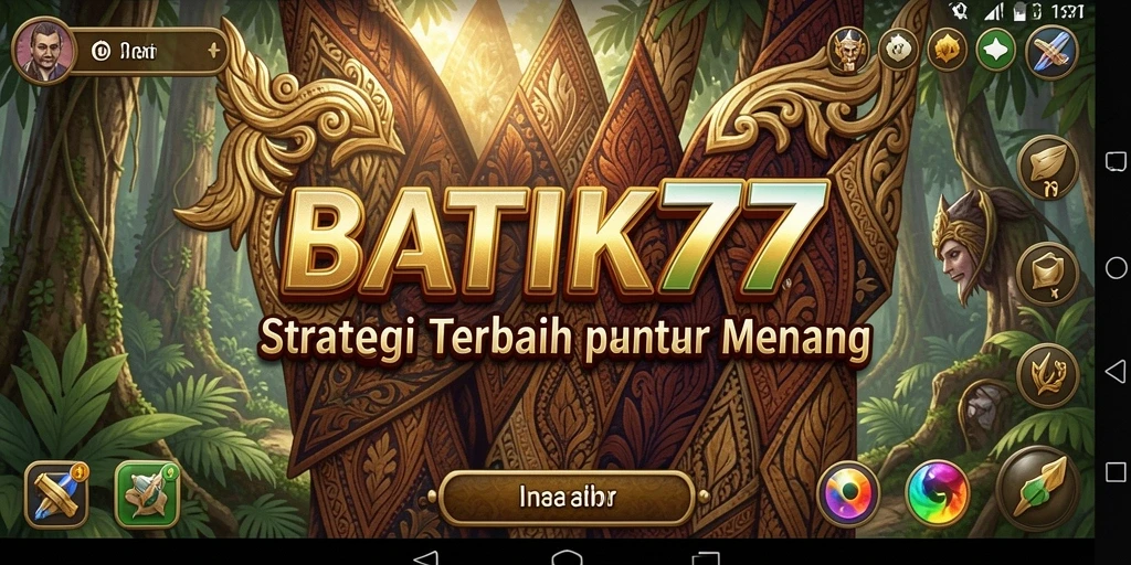 Tampilan gameplay seru dan menantang di BATIK77.
