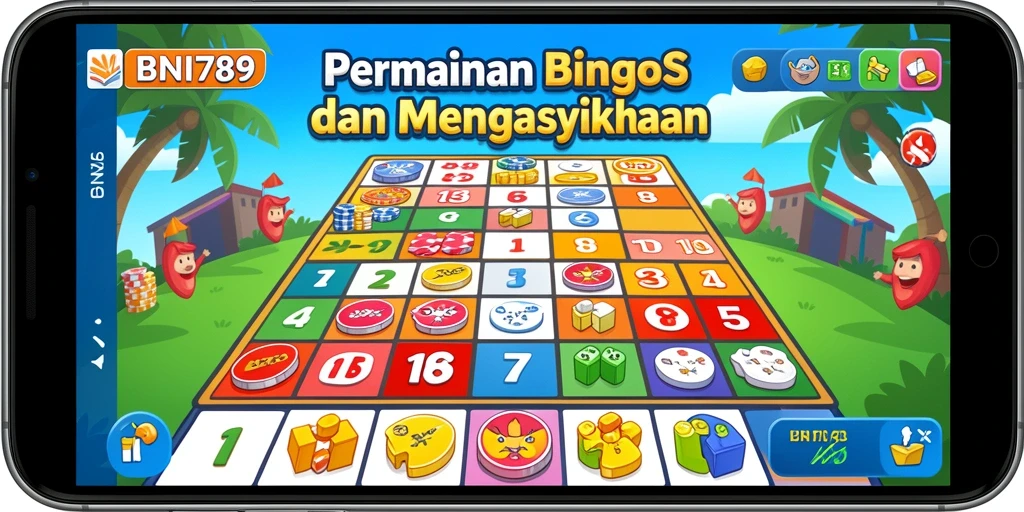 Tampilan gameplay menarik dari BNI789 dengan suasana Bingo yang ceria.
