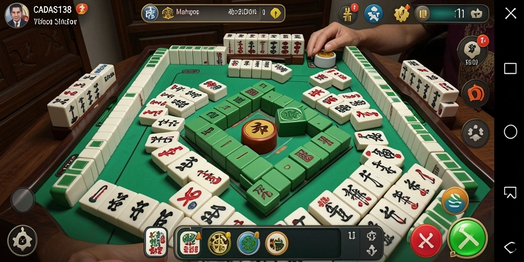 Tampilan gameplay Mahjong yang menarik di CADAS138.