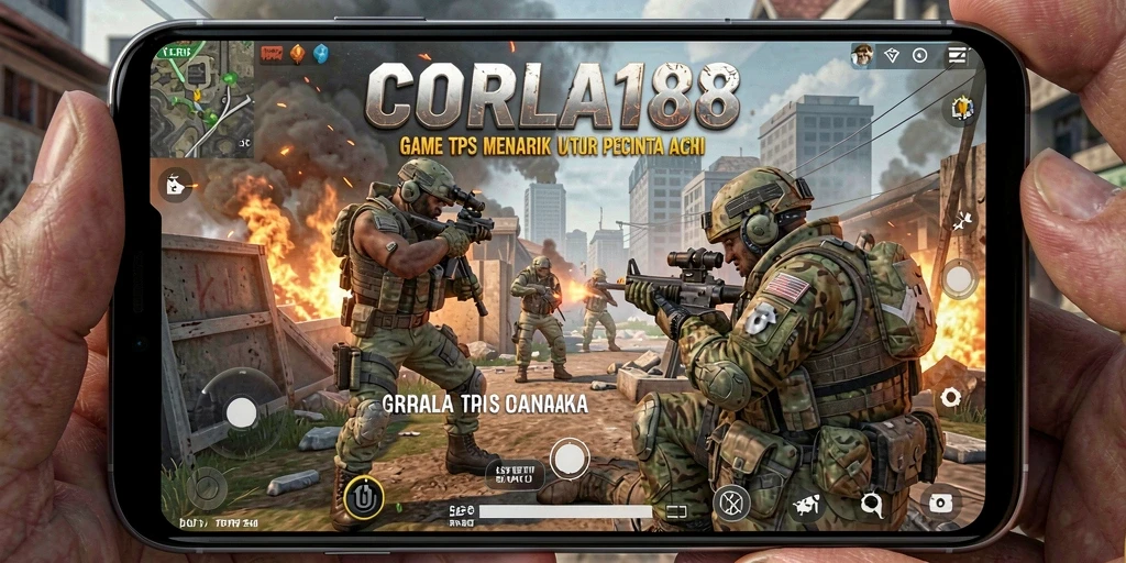 Tampilan gameplay menegangkan dari game TPS CORLA188.