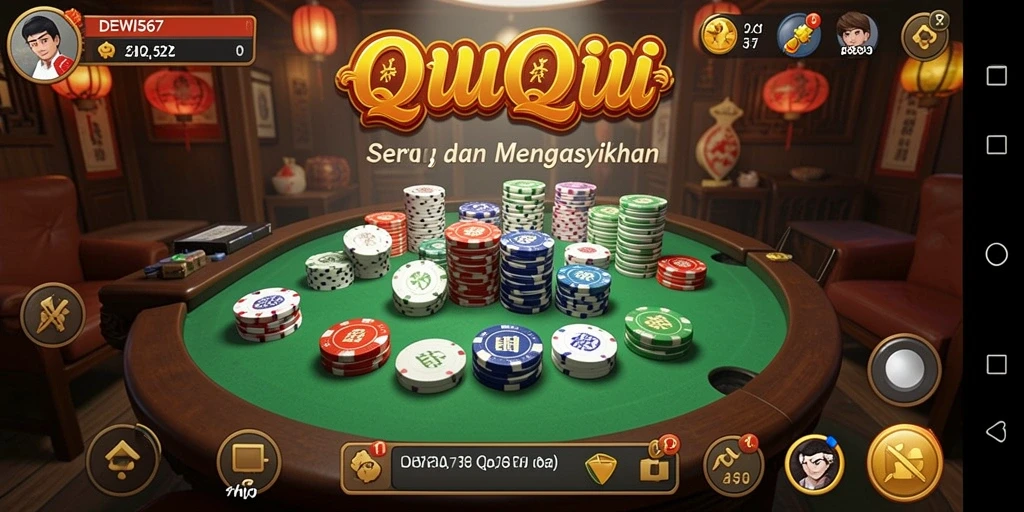 Gameplay QiuQiu yang mengasyikkan dan kompetitif.