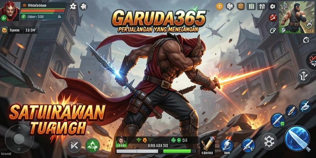 Tangkapan layar gameplay GARUDA365 menampilkan aksi pertarungan yang mendebarkan.