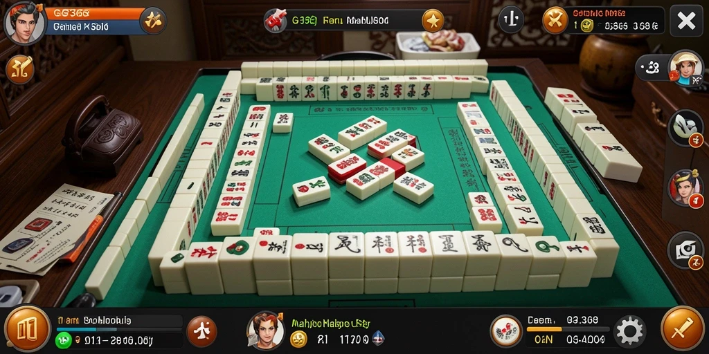 Menampilkan gameplay seru dari GG368 dalam permainan Mahjong.