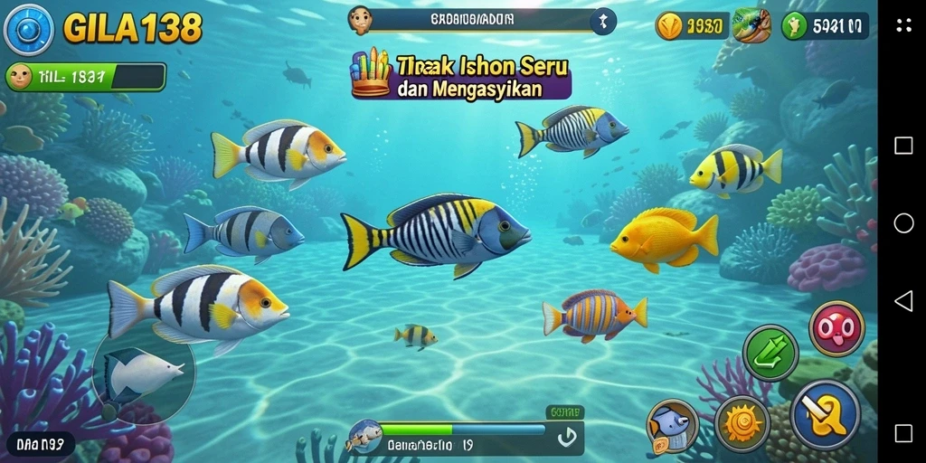 Screenshot GILA138 menampilkan aksi menembak ikan yang seru.