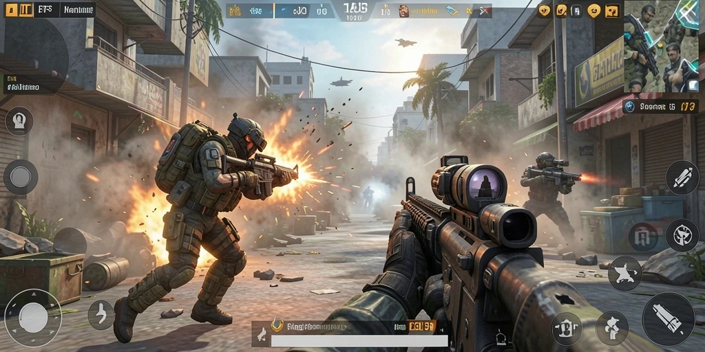 Tangkapan layar utama dari gameplay intens dalam HARAPJP.