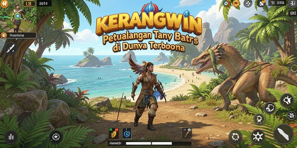 Tampilan gameplay KERANGWIN yang memukau dalam dunia terbuka.
