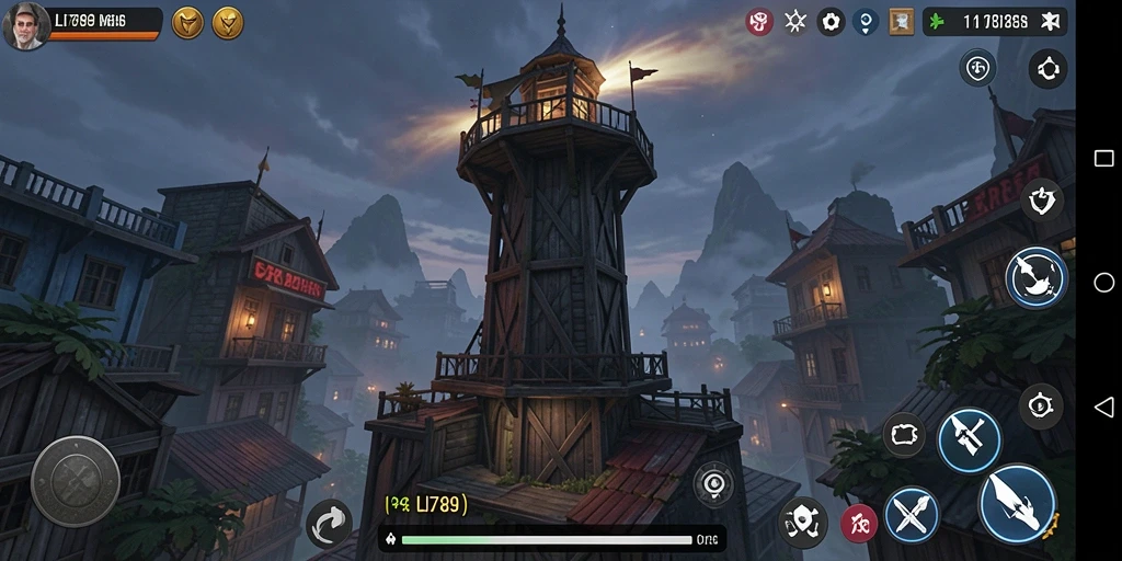Tampilan gameplay LI789 yang mendebarkan dalam Tower Defense.
