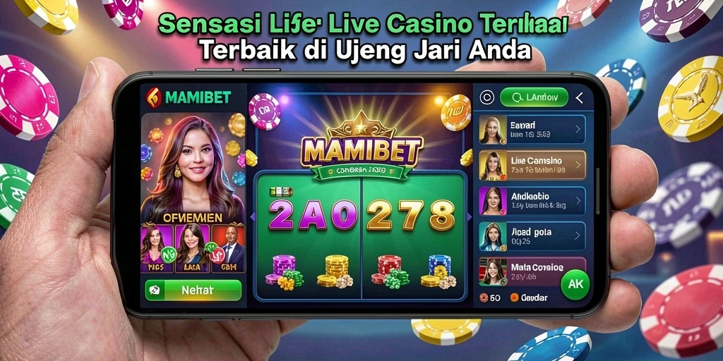 Tampilan gameplay langsung dengan dealer profesional di MAMIBET.