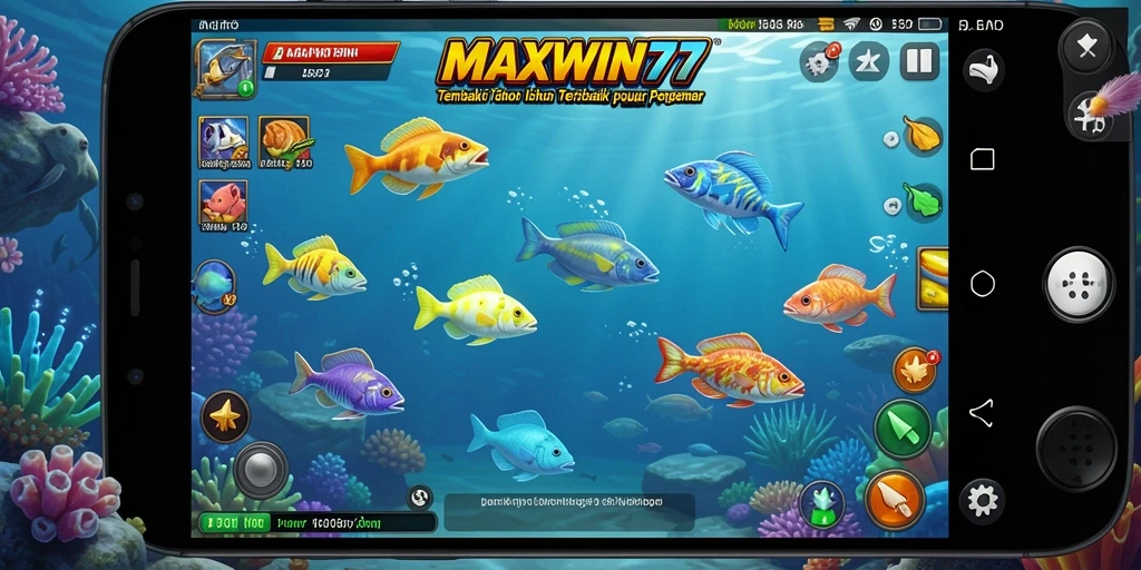 Tangkapan layar gameplay MAXWIN77 dengan aksi Tembak Ikan yang seru.