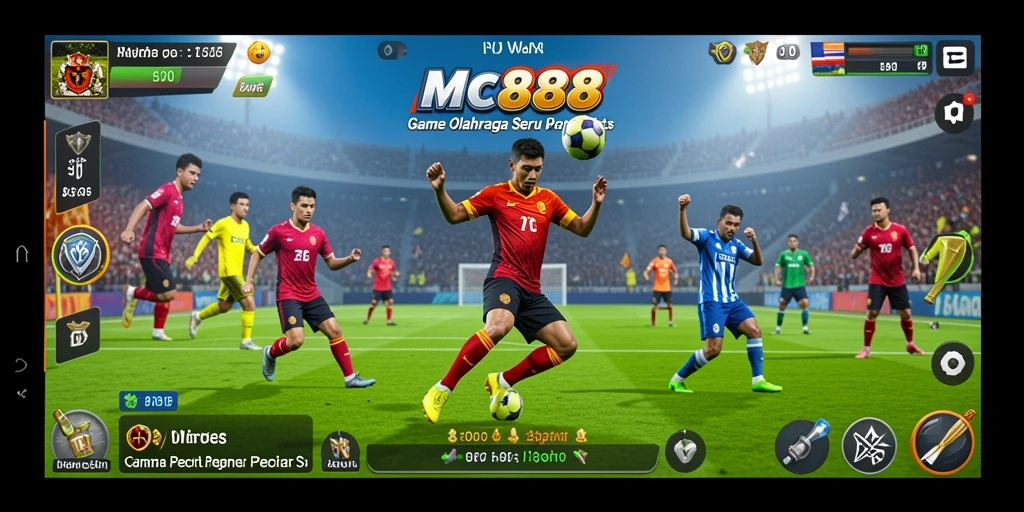 Tampilan gameplay MC888 dengan aksi olahraga yang intens dan grafis menawan.