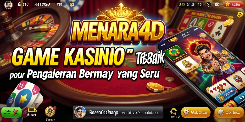 Tampilan gameplay menarik dari MENARA4D dalam suasana kasino.