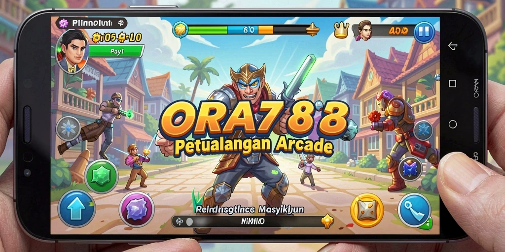 Tampilan gameplay seru ORA78 yang penuh aksi Arcade.