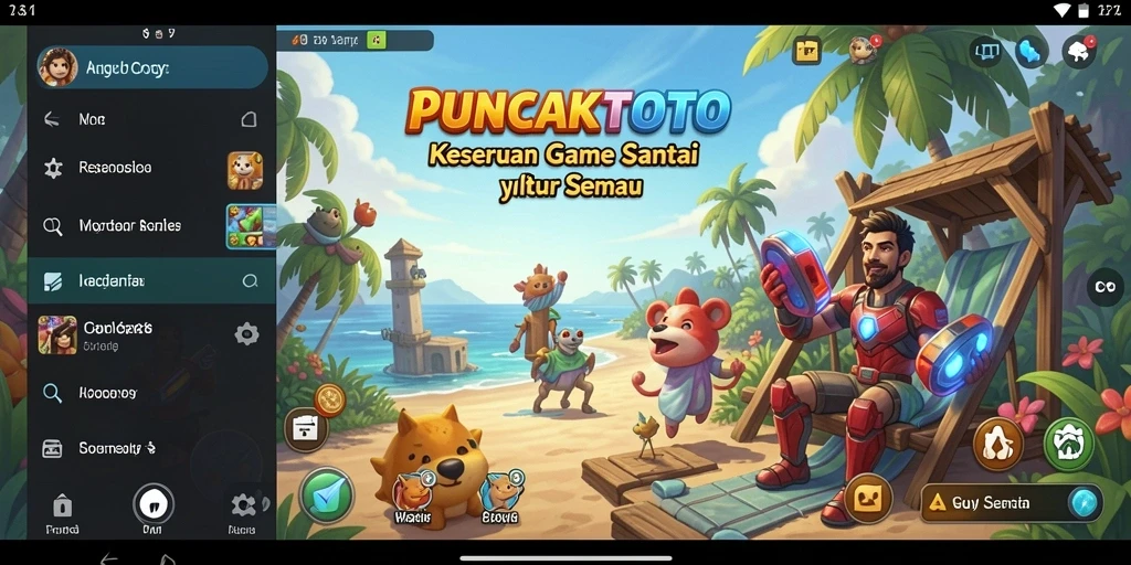 Gameplay PUNCAKTOTO yang menyenangkan dan interaktif.
