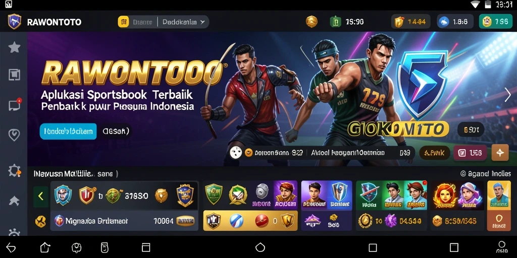 Tampilan menarik dari gameplay Sportsbook RAWONTOTO dengan berbagai pilihan taruhan.