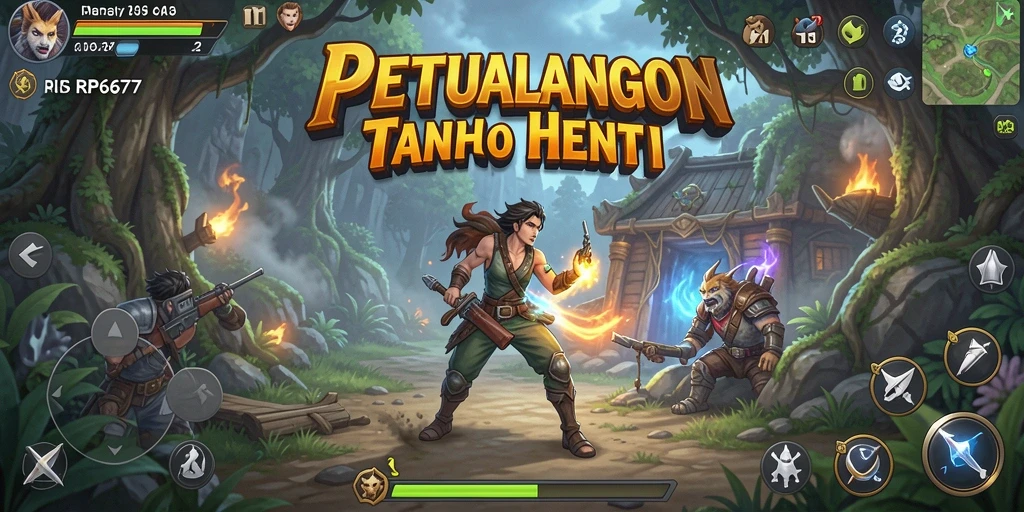 Screenshot gameplay menunjukkan aksi mendebarkan di RP6677.