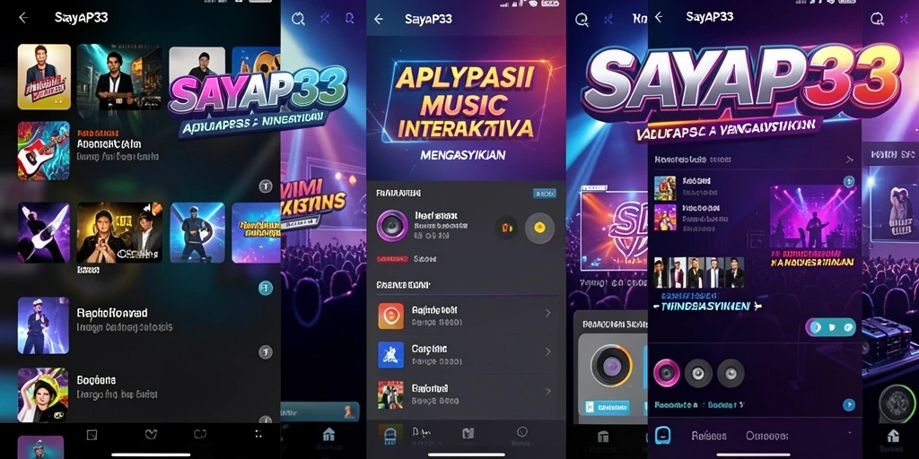 Screenshot SAYAP33 menampilkan pengguna saat bermain musik dengan alat interaktif.