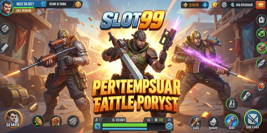 Gameplay menegangkan di SLOT99 saat bertempur melawan pemain lain.