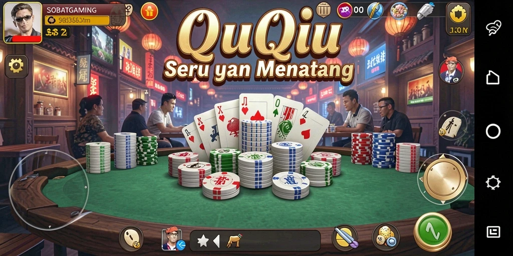 Screenshot SOBATGAMING menampilkan gameplay QiuQiu yang memikat.