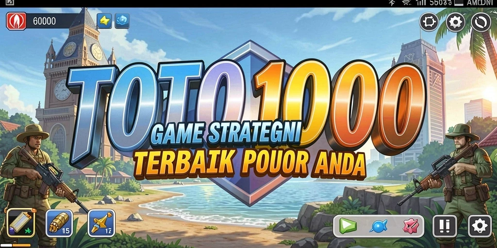 Tampilan utama gameplay TOTO1000 yang seru dan strategis.