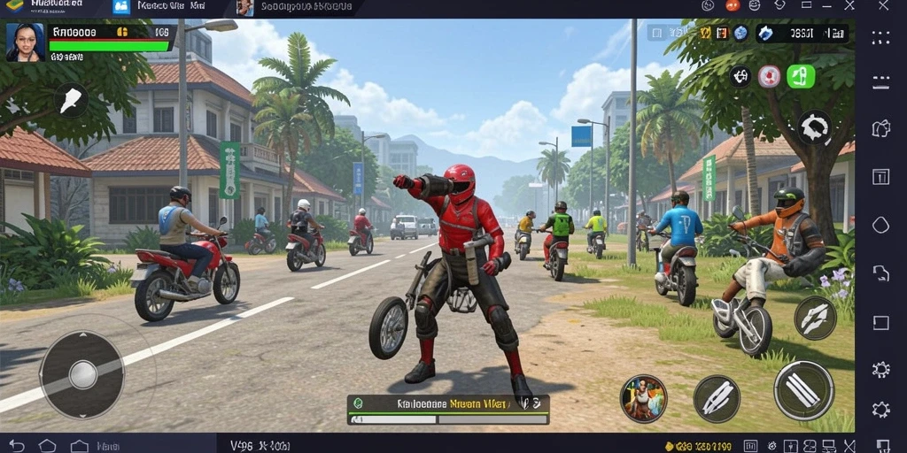 Tampilan gameplay V98 yang menakjubkan dan interaktif.